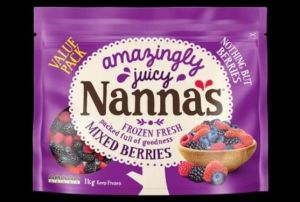Raspberries linked to a specific supplier in China were were used in Nanna’s Raspberries and Nanna’s and Creative Gourmet Mixed Berries, but not in Creative Gourmet Raspberries.